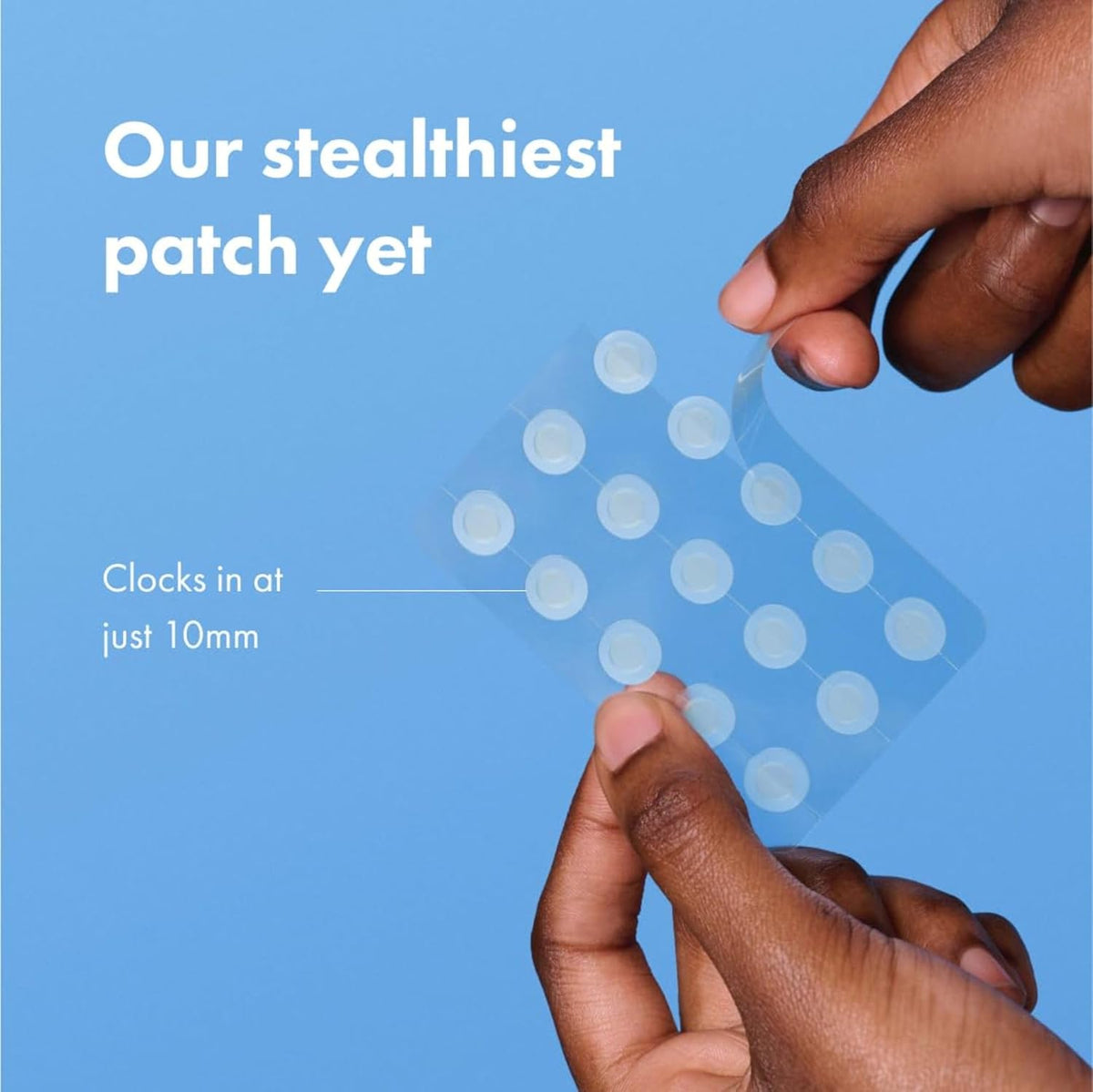 Hero Cosmetics  Mini Invisible+ Acne Pimple Patches, 30 Ct | X-Small 10Mm, Daytime Hydrocolloid Acne Patches, for Covering Zits & Blemishes, Blends into Skin & Barely There