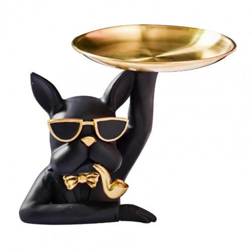 Pitbull Tray Fruit Tray Jewelry Key Storage Decoration