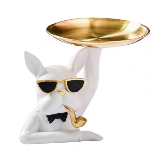 Pitbull Tray Fruit Tray Jewelry Key Storage Decoration