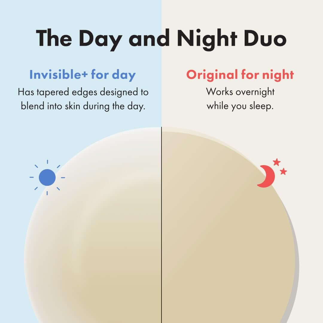 Hero Cosmetics Day and Night Acne Pimple Patches, 36 Ct | 18X Original + 18X Invisible+ Patches, Absorbs Pimple Gunk in 6-8 Hours, Medical-Grade Hydrocolloid, Dermatologist-Tested