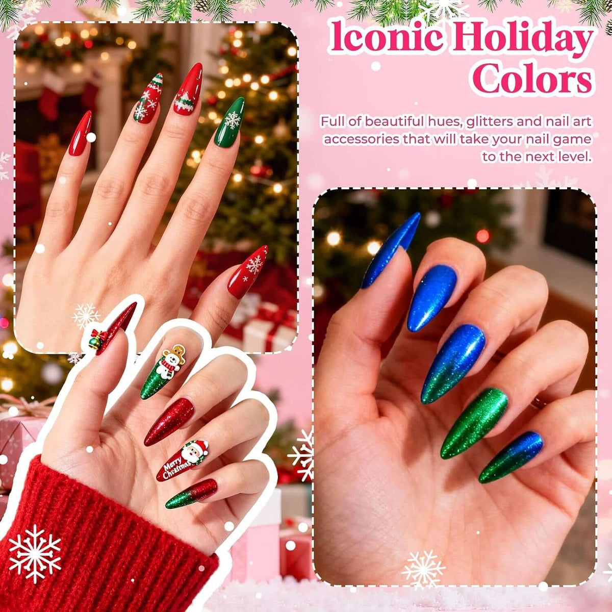 Nail Polish Advent Calendar 2026, Gel Nail Advent Calendar 24 Days Include Nail Polish Kit with UV Light 37 Pcs, Christmas Beauty Advent Calendar for Women, Teen Girls, Mother and Daughter