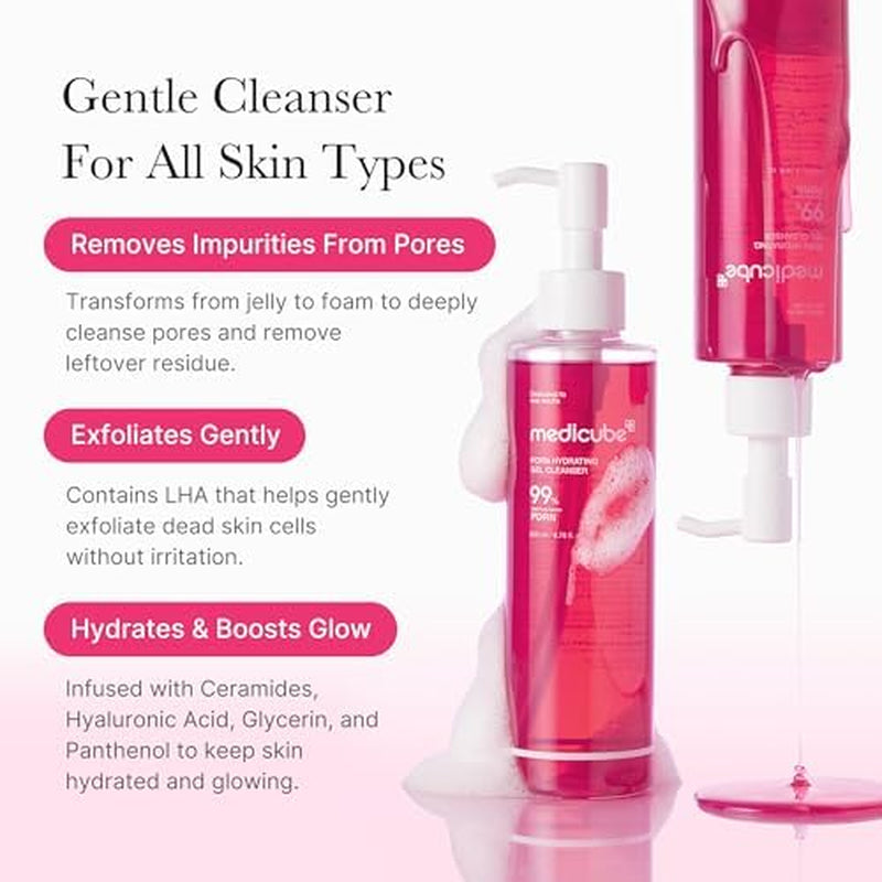 PDRN Soothing Care Duo: Salmon DNA Pink Collagen Jelly Pad and PDRN Jelly to Foam Cleanser | Gentle but Powerful Cleanser and Toner Pad for Radiant, Balanced Skin
