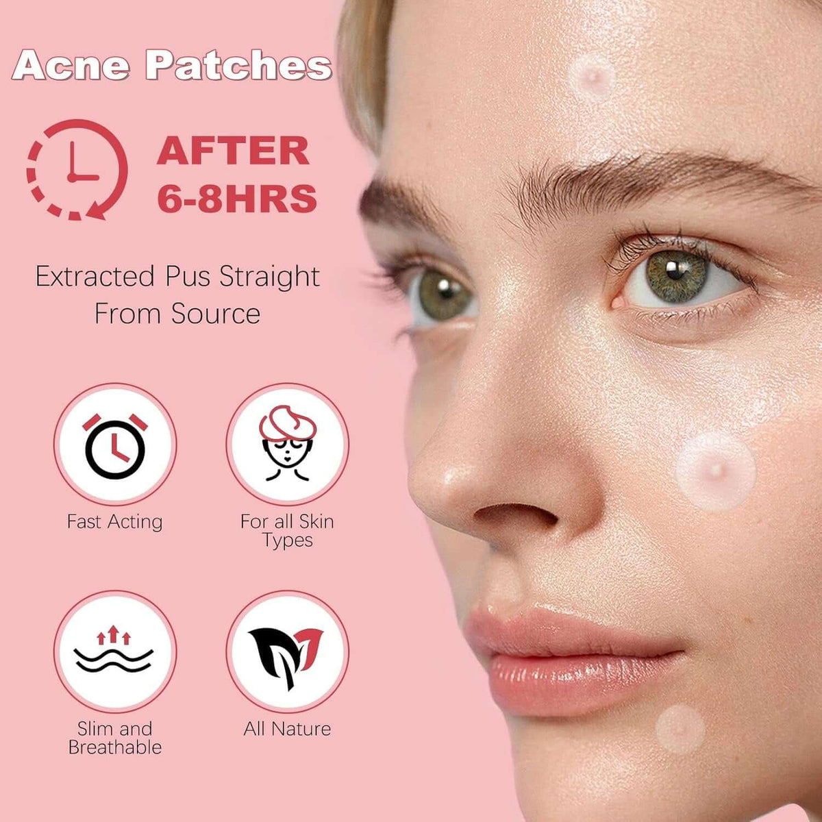 72 Counts Pimple Patches for Face Hydrocolloid Acne Patches for Face Invisible Zit Patches for Face Pimple Patch Acne Spot Patch Blemish Patches Cover Patches Stickers