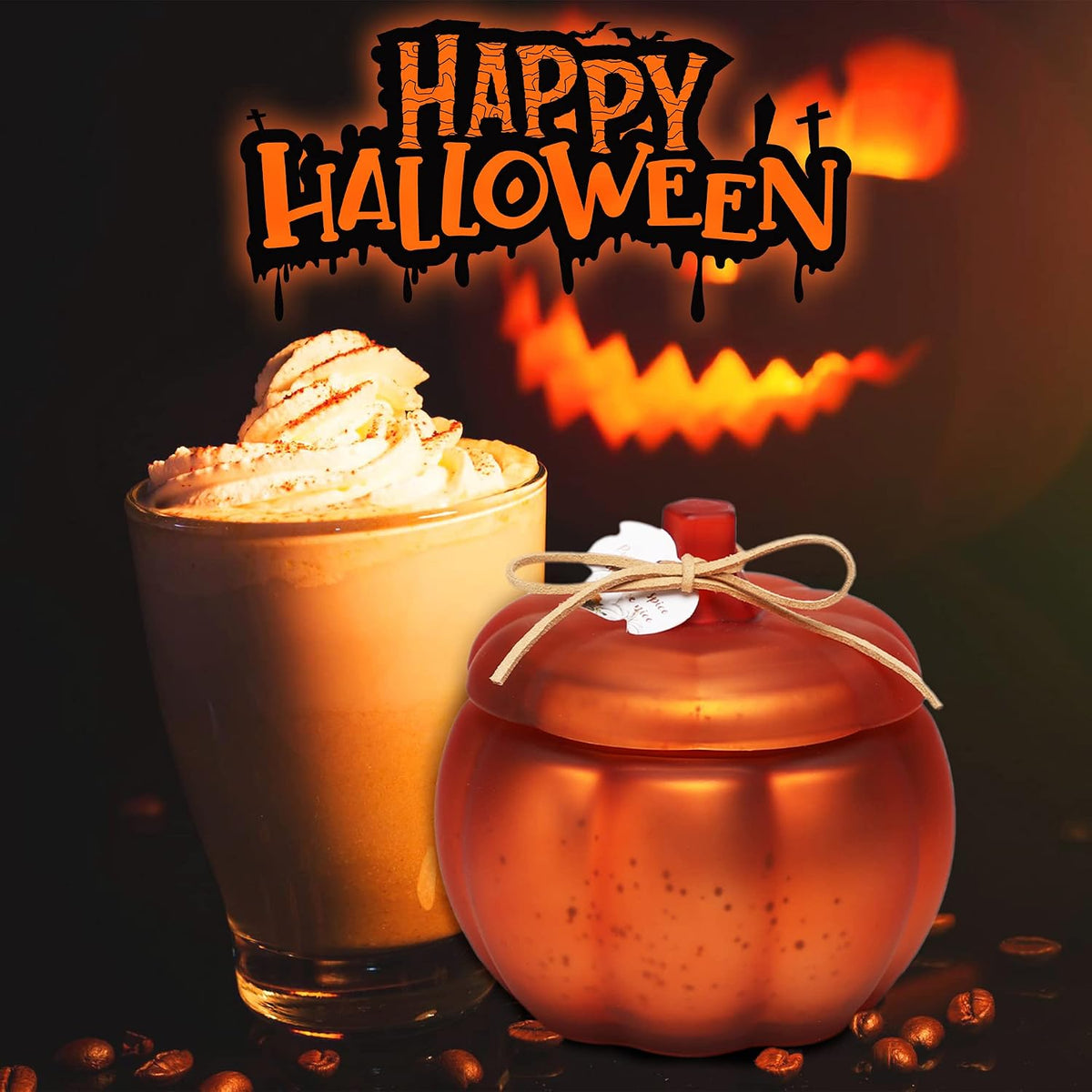 Fall Pumpkins Shaped Candle, Pumpkin Spice Scented Candle | Pumpkin Candles for Fall Table Centerpiece, Farmhouse Thanksgiving Candles for Autumn Home Decor