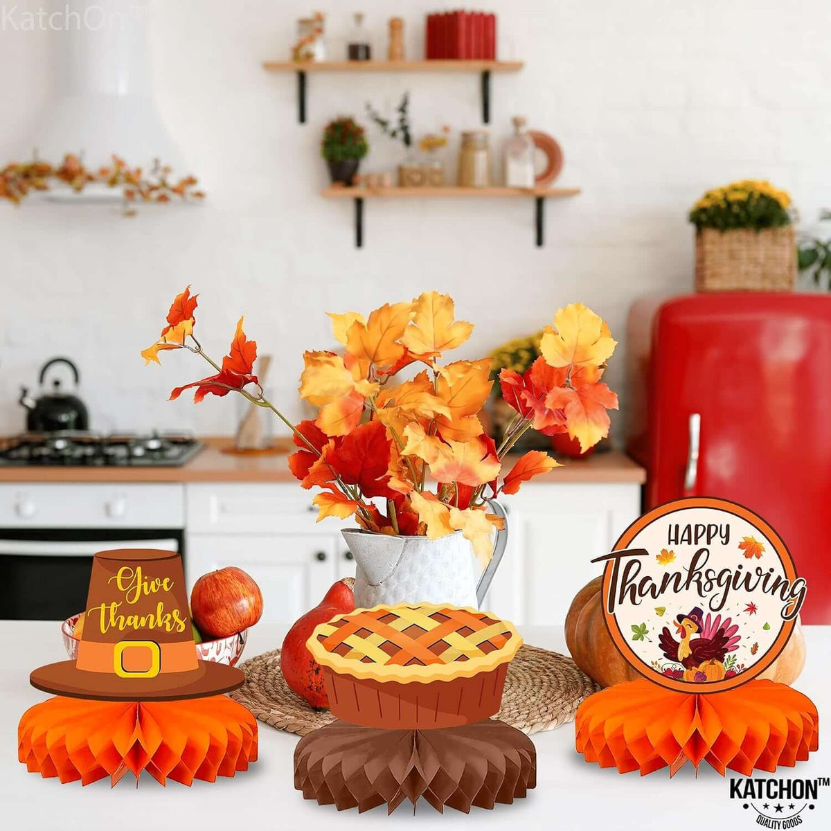 9 Pcs Thanksgiving Centerpieces for Tables Tanksgiving Decorations | Thanksgiving Table Decorations, Thanksgiving Decorations for Table, Friendsgiving Party Decorations, Harvest Decorations
