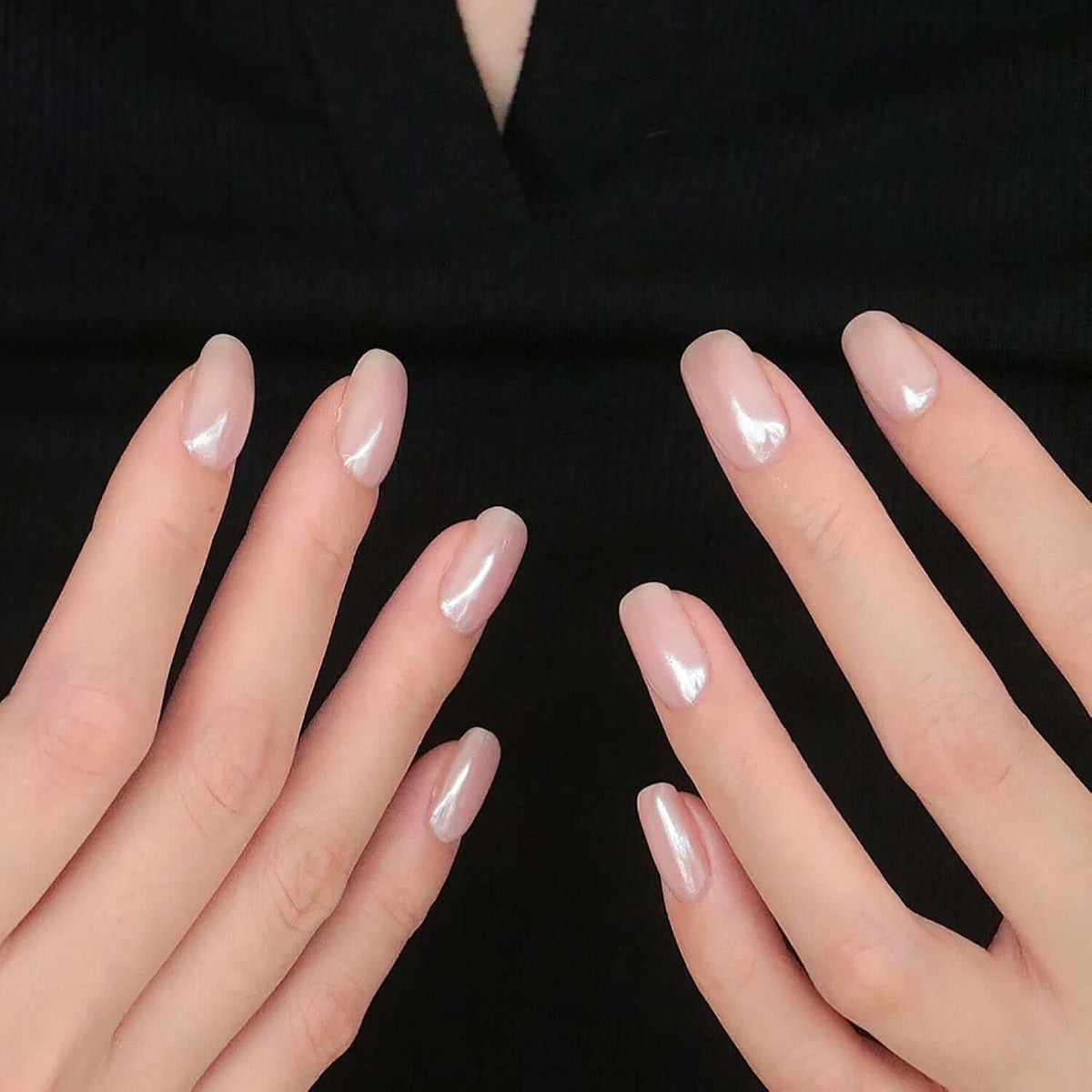 2 Boxes White Pearl Chrome Nail Powder - Transparent Clear Ice Shimmer Chrome Pigment Powder for Nails, Inspired Nails Mirror Effect Glitters Nail Art Powder for DIY Salon