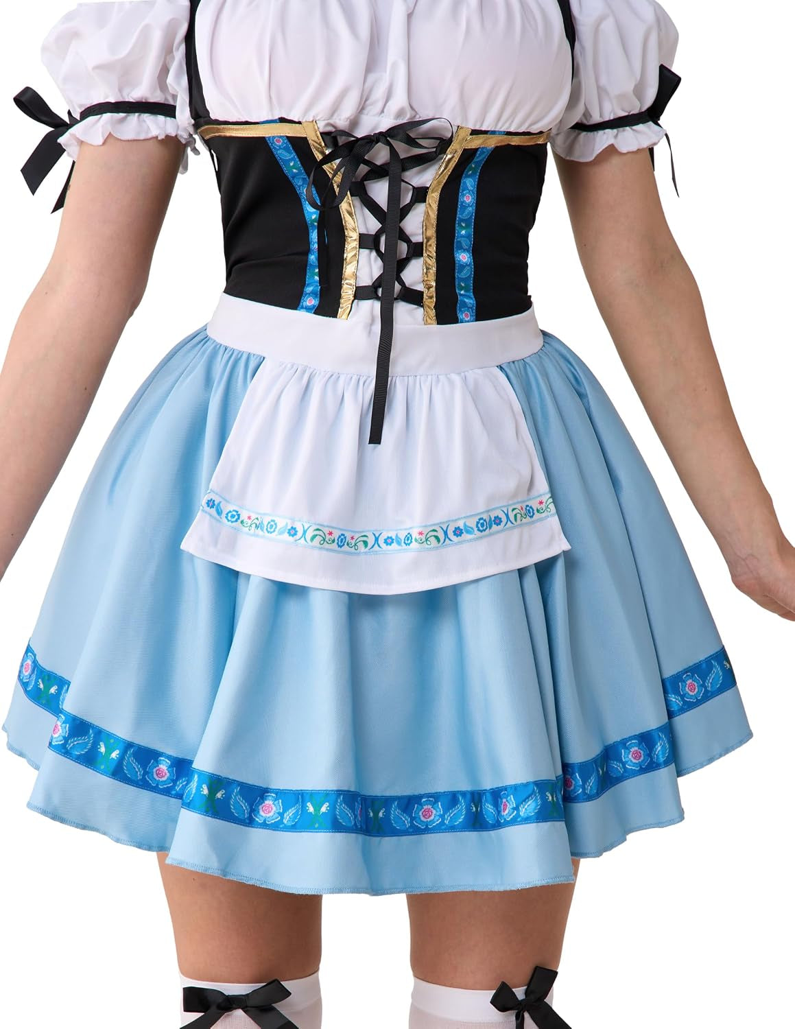 Oktoberfest Outfits Women Costume, German Bavarian Dirndl Dress for Halloween Cosplay Beer Carnival