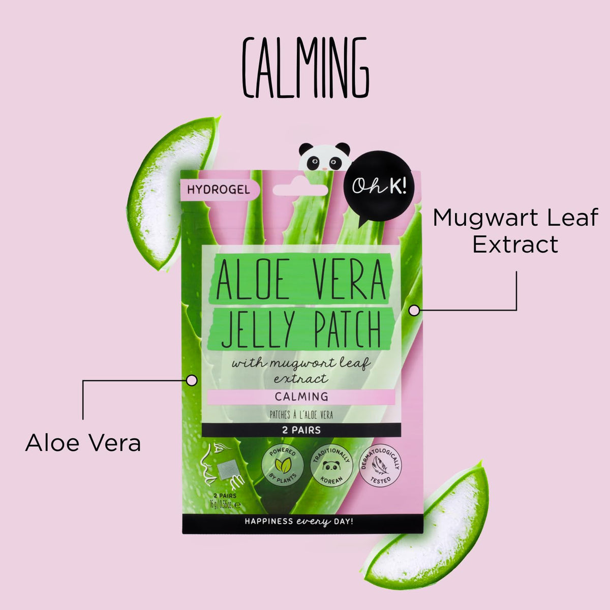 Hydrogel Jelly Patch - Aloe Vera by  for Unisex - 2 Pair Patches