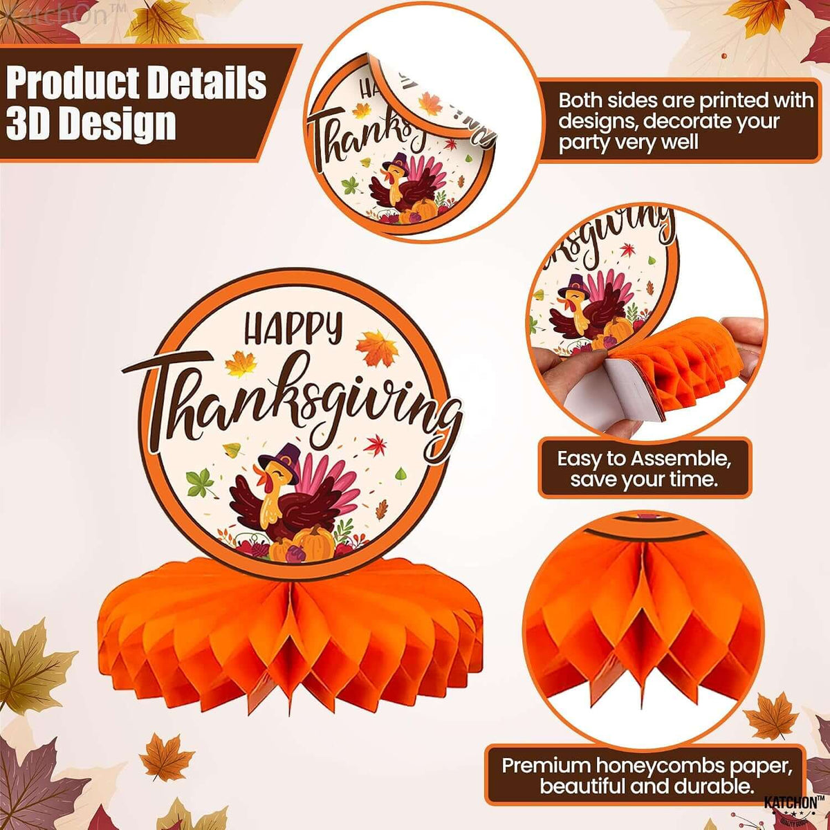 9 Pcs Thanksgiving Centerpieces for Tables Tanksgiving Decorations | Thanksgiving Table Decorations, Thanksgiving Decorations for Table, Friendsgiving Party Decorations, Harvest Decorations