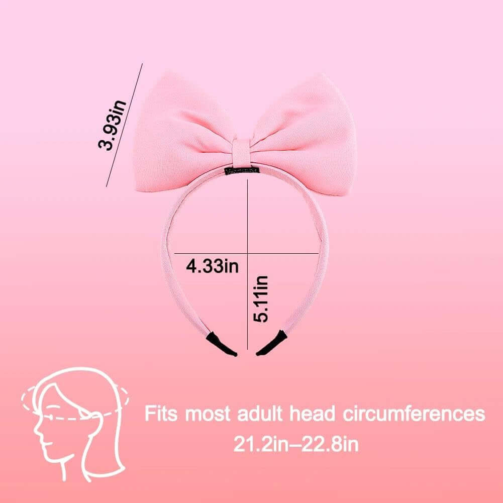 Women'S Hairband with Big Bow, Comfortable Hairband for Women and Girls, Perfect Bow Hair Accessory for Party and Cosplay, 1Pcs