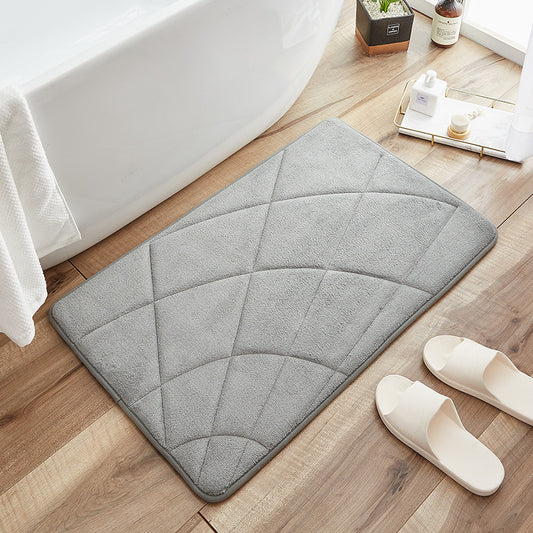 Memory Foam Absorbent Bathroom Bathroom Entrance Non-slip Mat