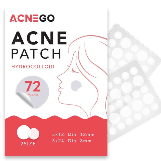 72 Counts Pimple Patches for Face Hydrocolloid Acne Patches for Face Invisible Zit Patches for Face Pimple Patch Acne Spot Patch Blemish Patches Cover Patches Stickers