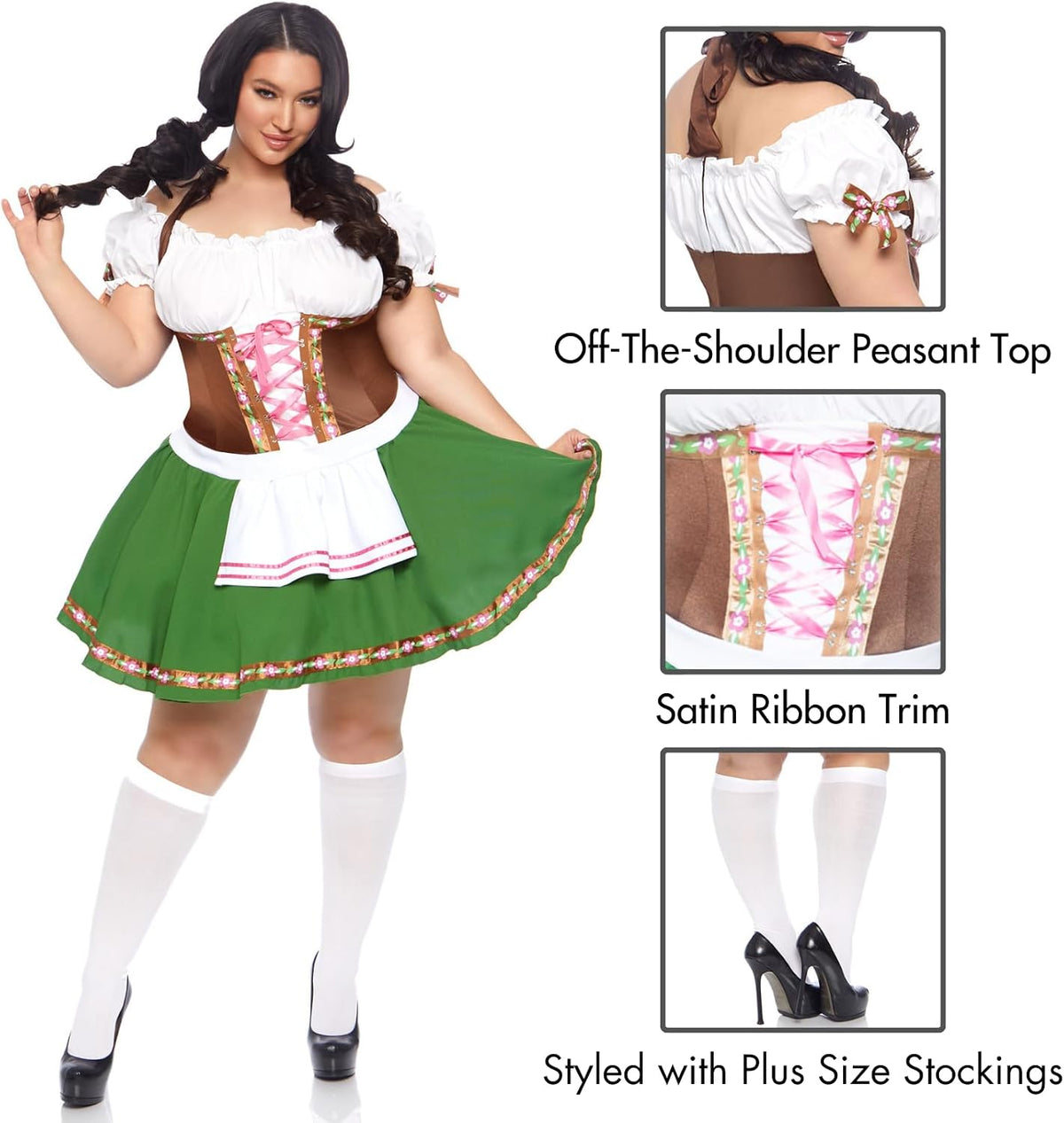 Women'S Gretchen Costume Dirndl Dress Oktoberfest Outfits Women