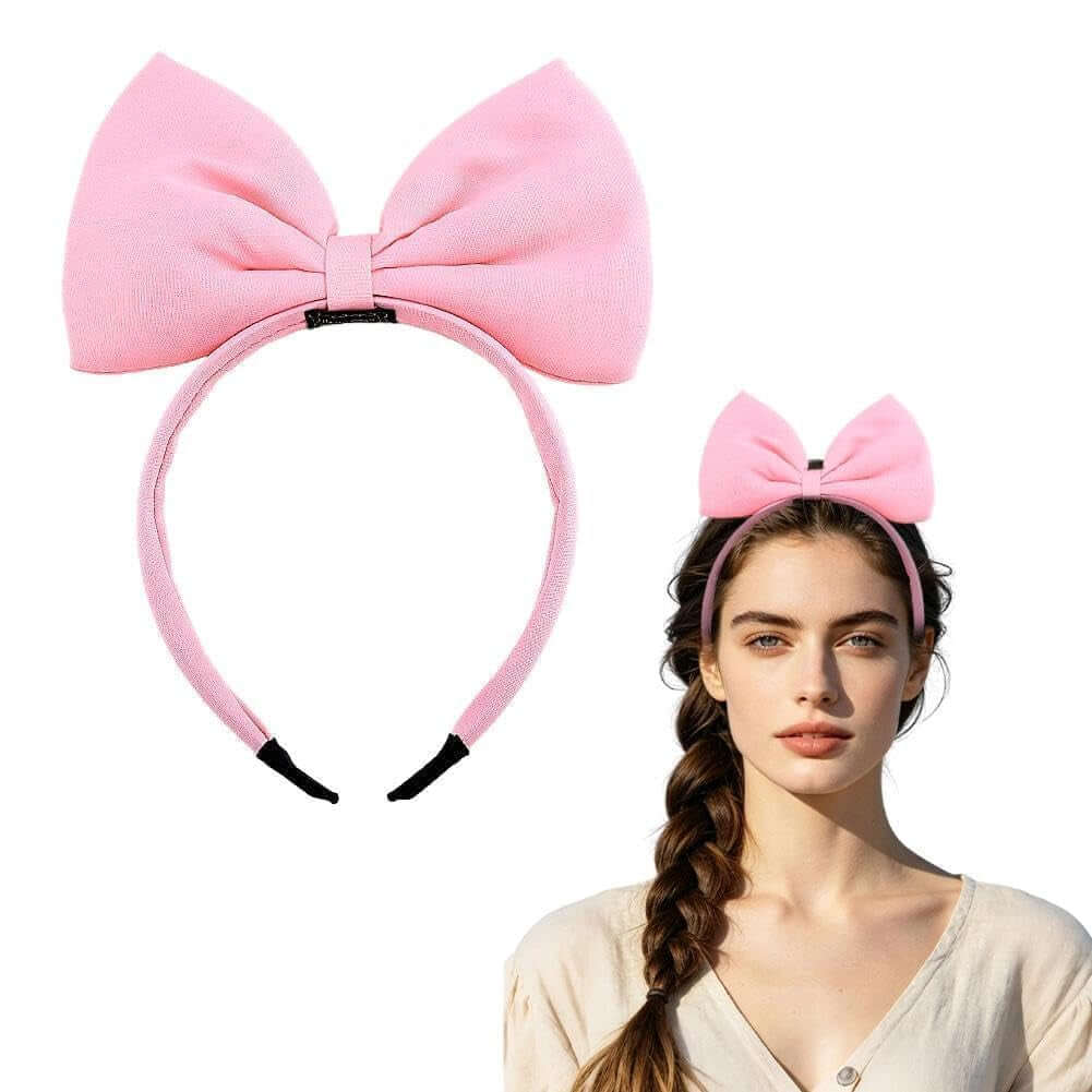 Women'S Hairband with Big Bow, Comfortable Hairband for Women and Girls, Perfect Bow Hair Accessory for Party and Cosplay, 1Pcs