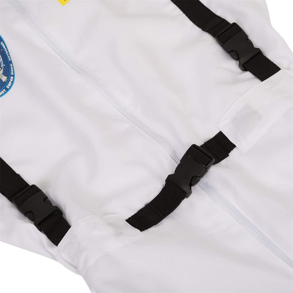 Women’S Astronaut Costume Jumpsuit, Adult Space Costume for Halloween Cosplay Theme Party Dress Up, XS-3XL