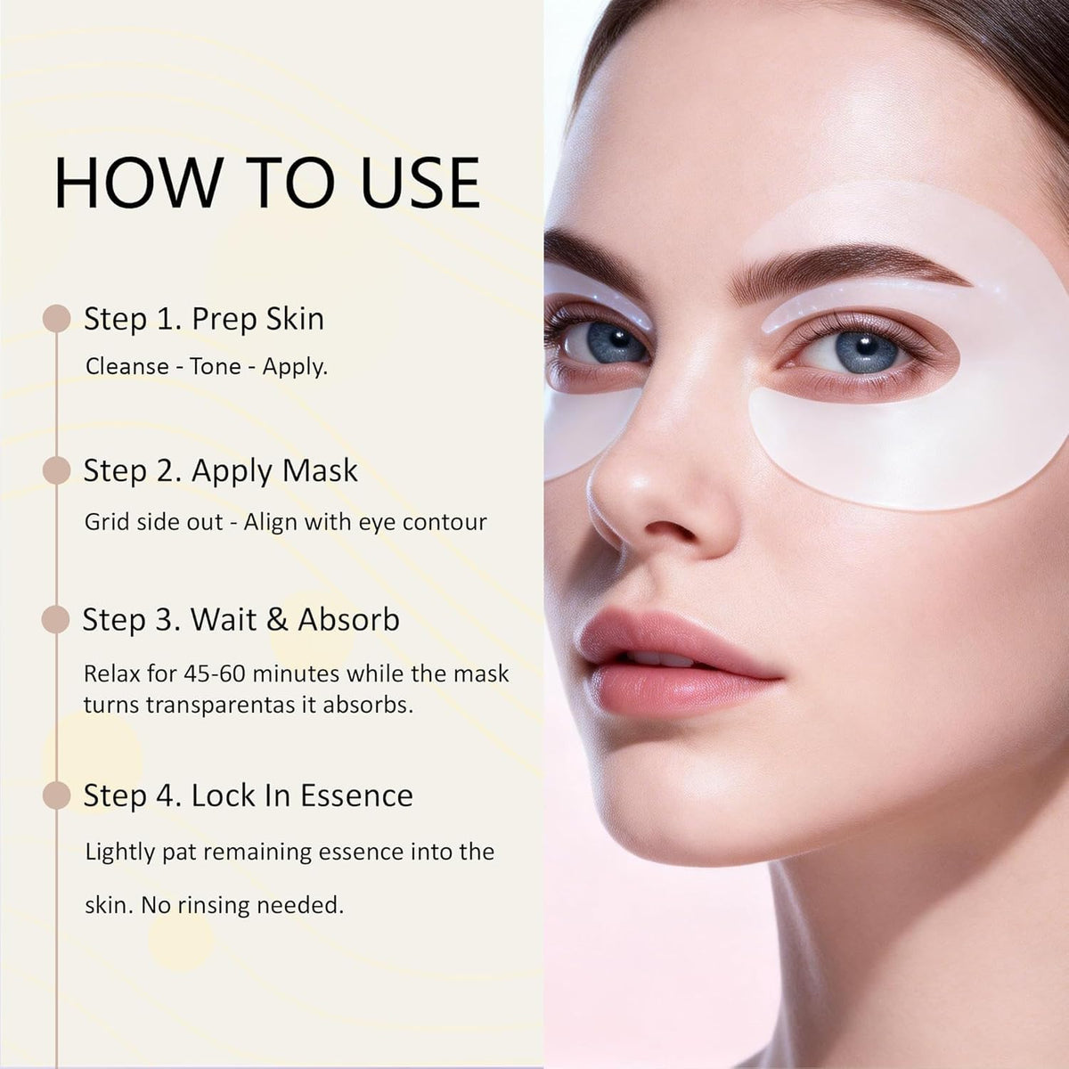 Collagen Eye Mask, 2026 New 7 PCS Peptide-Powered Deep Collagen Eye Mask, Eye Mask with Collagen Peptide, under Eye Patches 360° Fit, Eye Patches for Puffy Eyes and Dark Circles