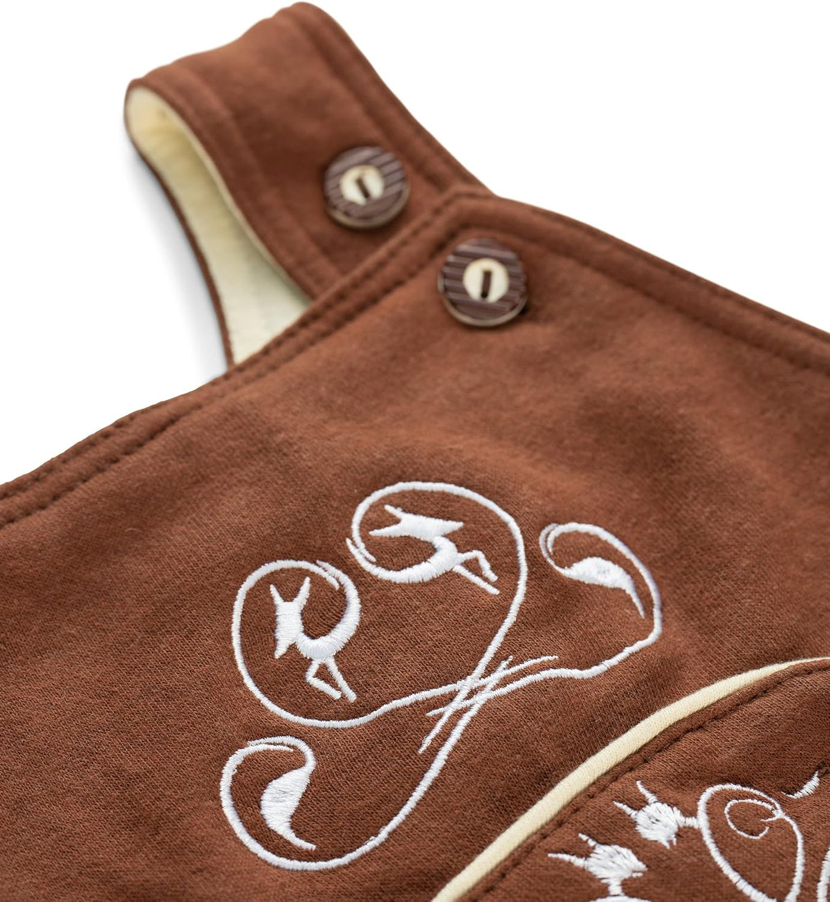 Lederhosen Baby Overall – Romper Oktoberfest Outfit with Suspenders – Bodysuit Joni