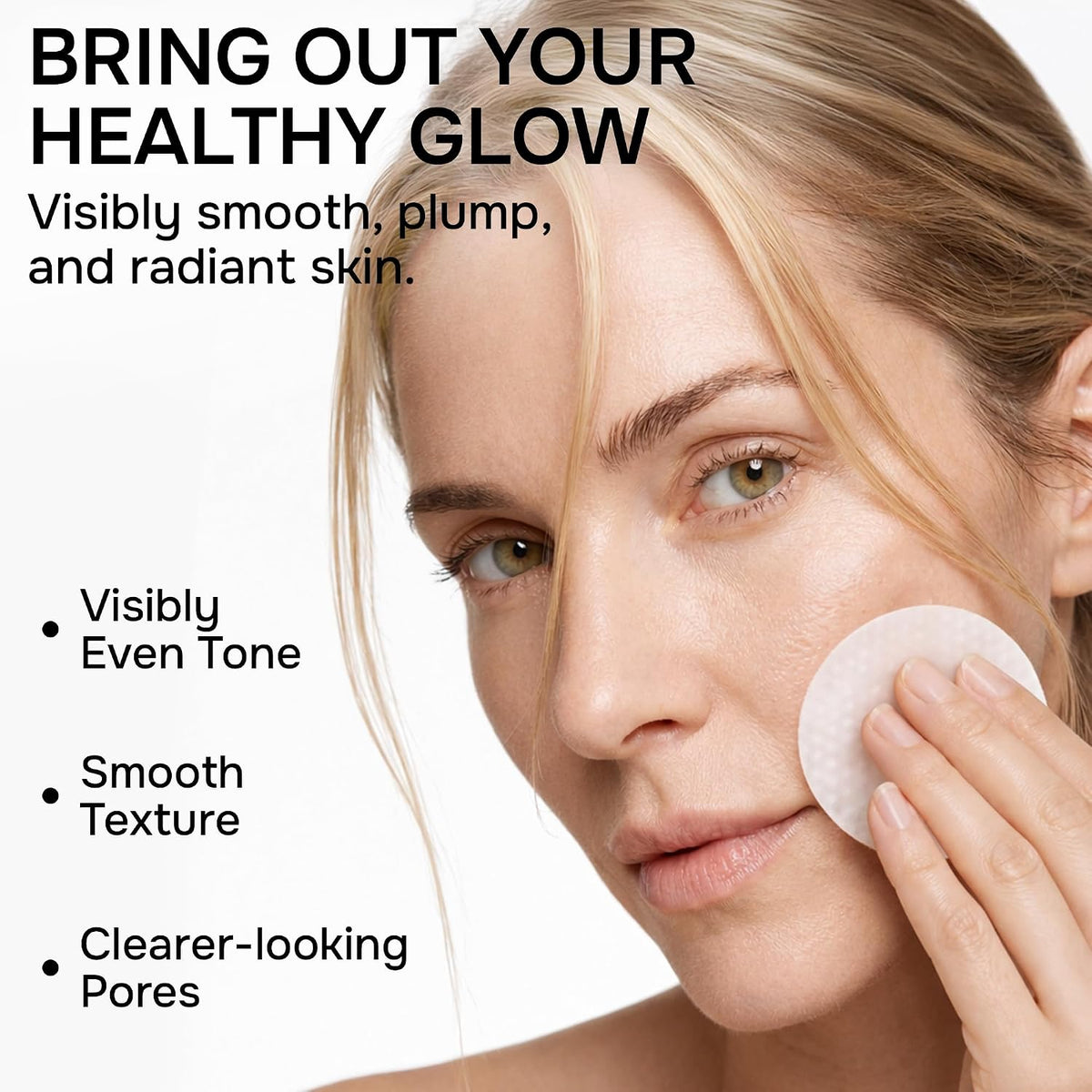 Exfoliating Toner Pads for Face AHA BHA Salicylic Acid Face Exfoliant 60 Ct | Post Anti-Aging Device Skincare, Facial Exfoliator, Glycolic Acid, Lactic Mandelic, Ceramide NP, Centella, Rice Ferment