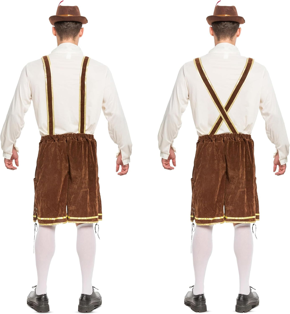 Men’S German Bavarian Oktoberfest Costume Set, Beer Costume Hat for Adults Halloween and Beer Festival
